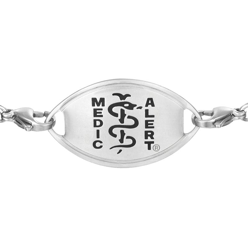 Infinity Medical ID Bracelet, Black, large image number 1