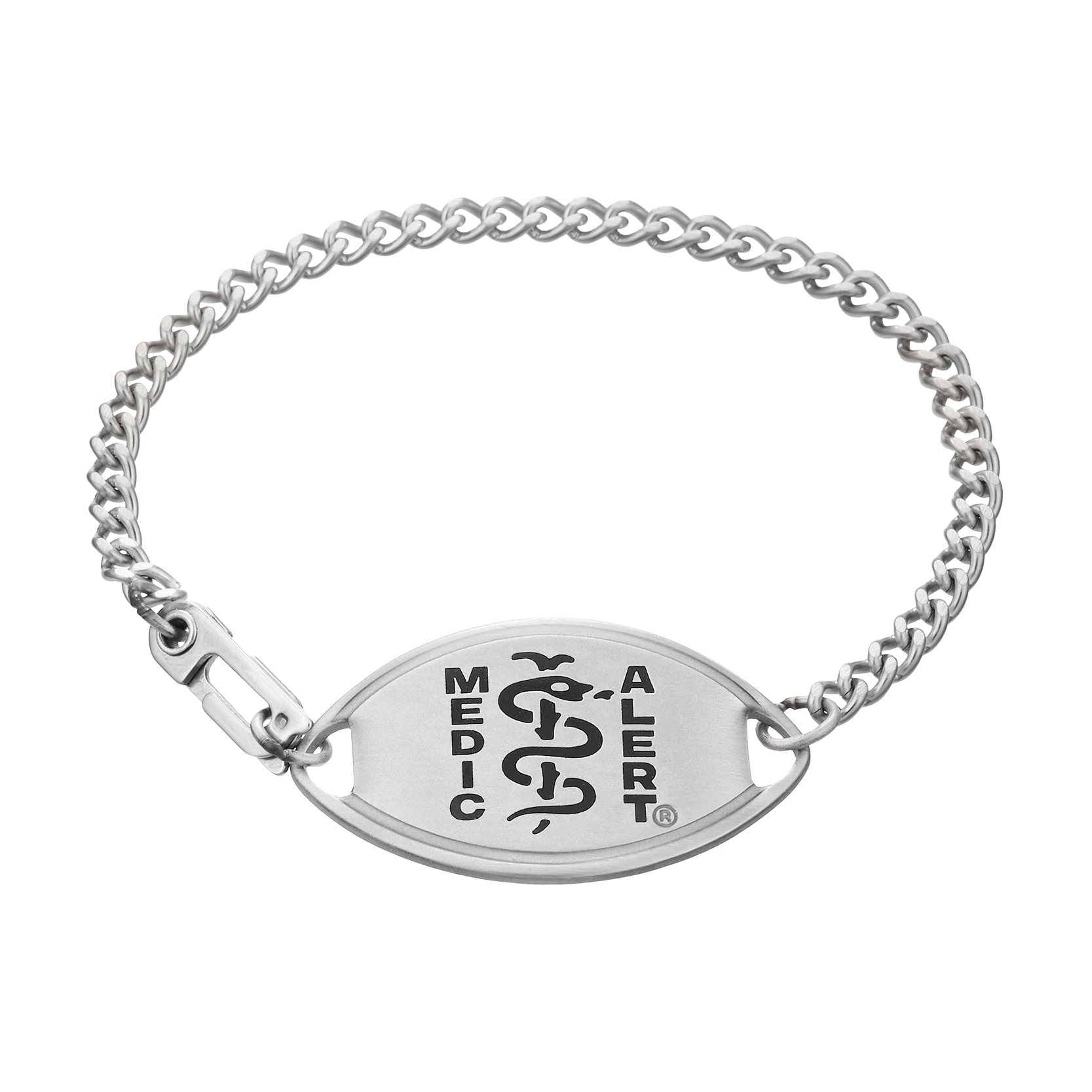 QR Code Classic Medical ID Bracelet Black, Black, large image number 1