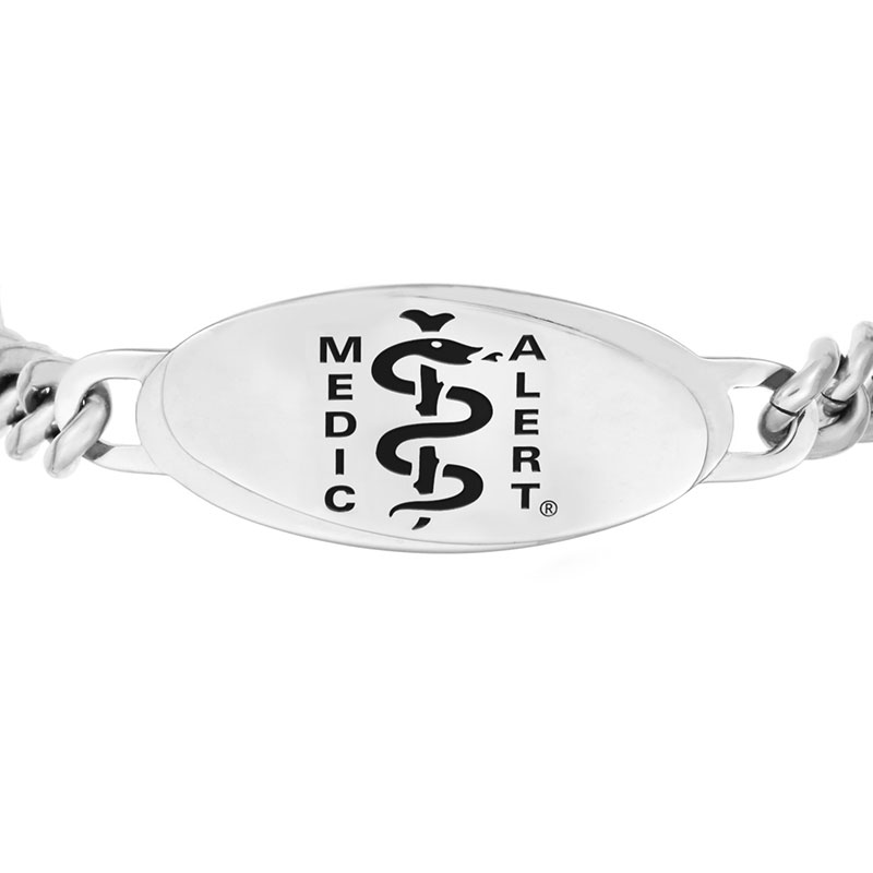 Intrepid Medical ID Bracelet, Black Steel, large image number 1