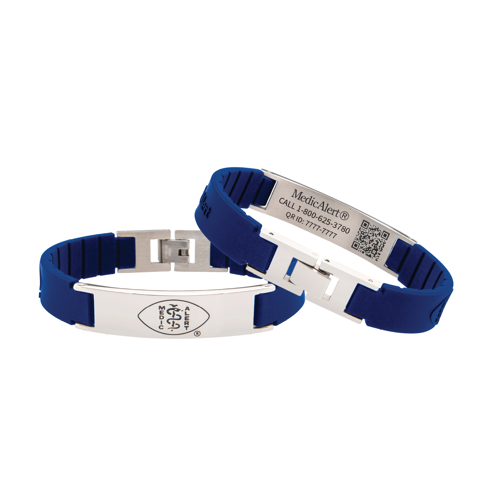 QR Code Elite Silicone Medical ID Bracelet
