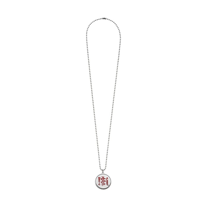 Classic Ball Chain Medical ID Necklace Red, Red, large image number 1