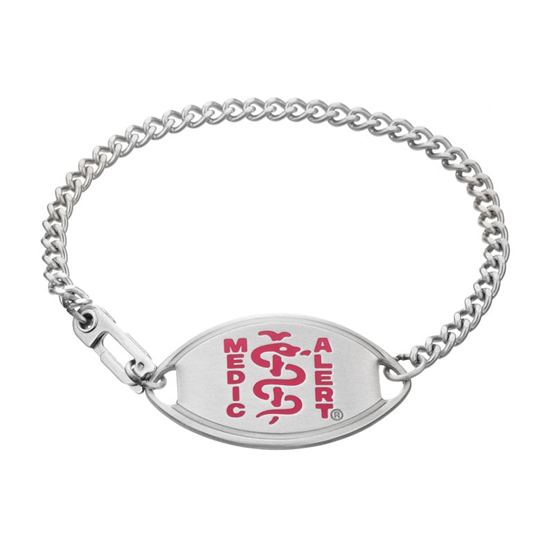 Customize and Personalize Your Conditions 316L Stainless Steel Dolceoro Medical Alert ID Bracelet Cuff 12mm Wide 