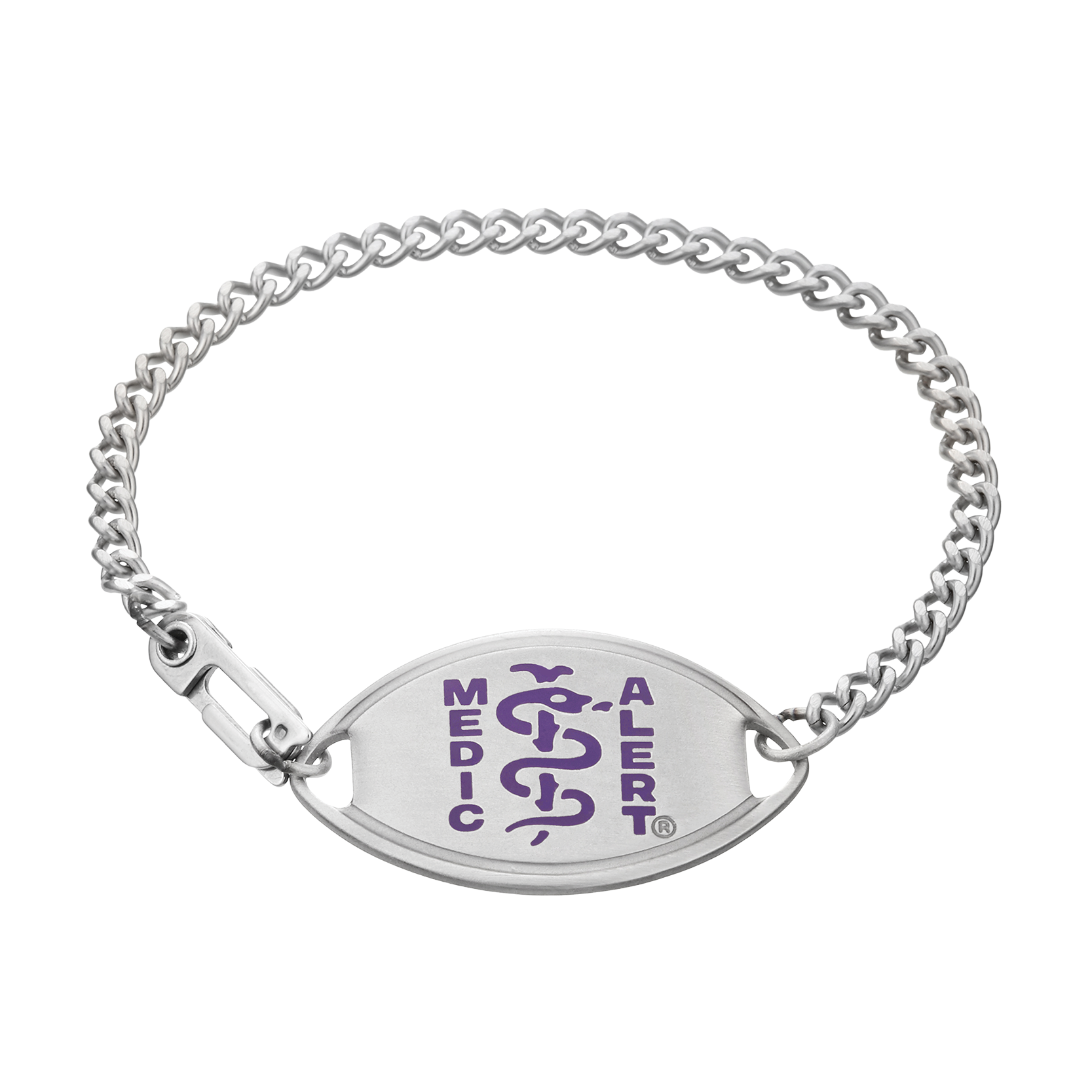 QR Code Classic Large Medical ID Bracelet, Purple, large image number 1