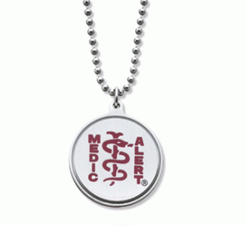 Classic Ball Chain Medical ID Necklace, , large image number 1