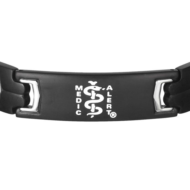 Esquire Medical ID Bracelet Black, Black, large image number 1