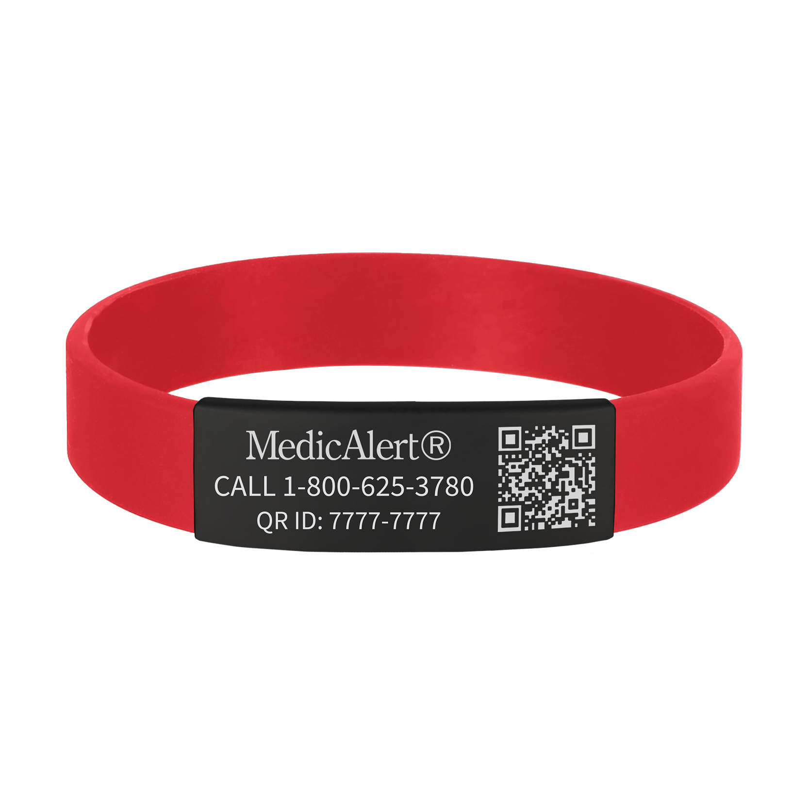 QR Code Silicone Medical ID Band