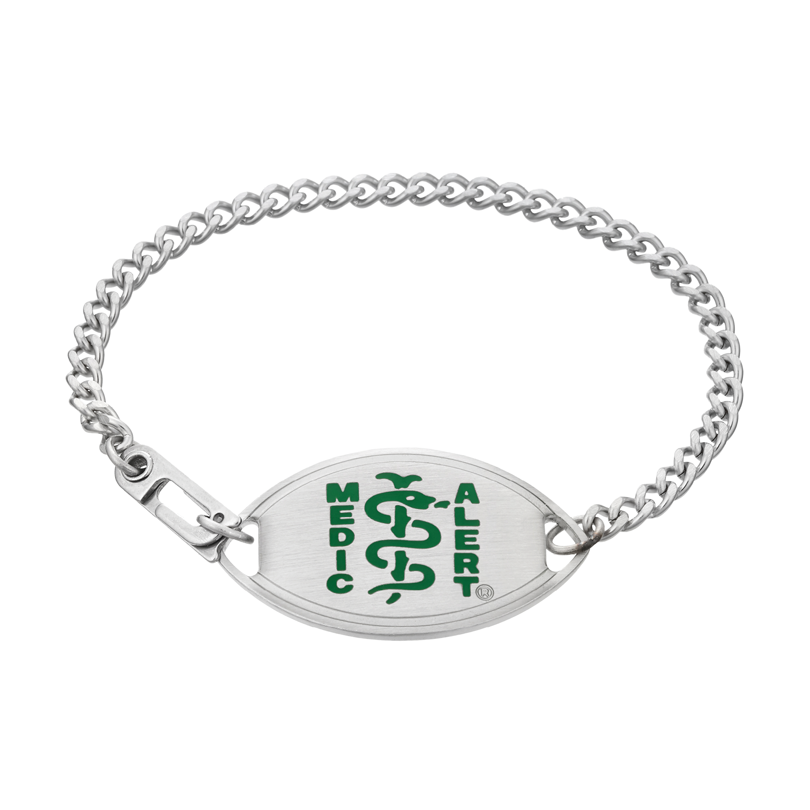 QR Code Classic Medical ID Bracelet, Green, large image number 1