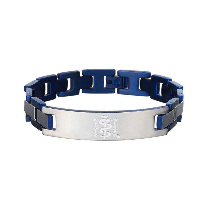 Lynx Medical ID Bracelet Blue, Blue Steel, large image number 0