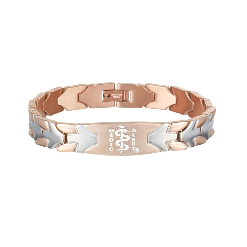 Sleek Medical ID Bracelet Rose Gold