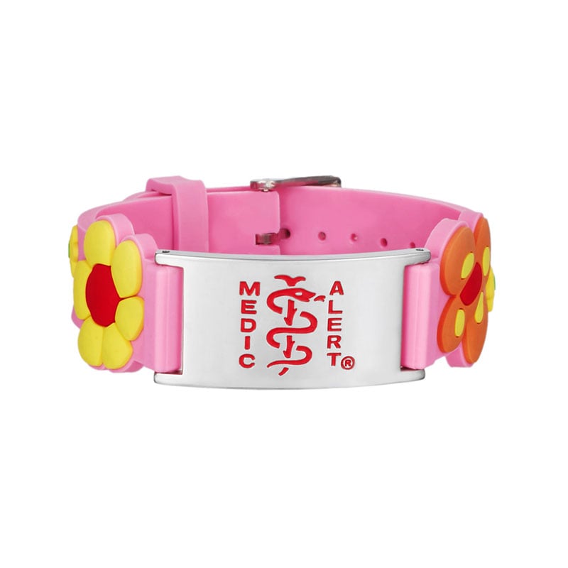 Child Titanium Medical ID Bracelet Pink Pink